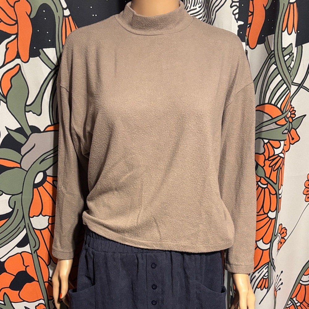 Cozy Tan Long Sleeve Top